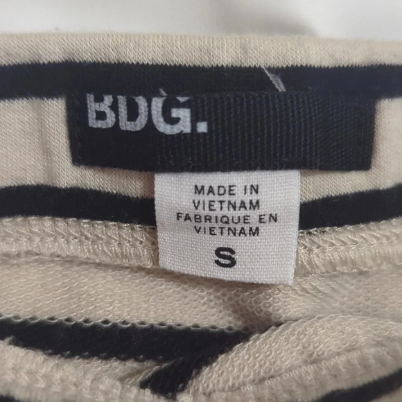 BDG Striped Pencil Mini Skirt w/ Pockets, Color Cream/Black Size S - Picture 11 of 11